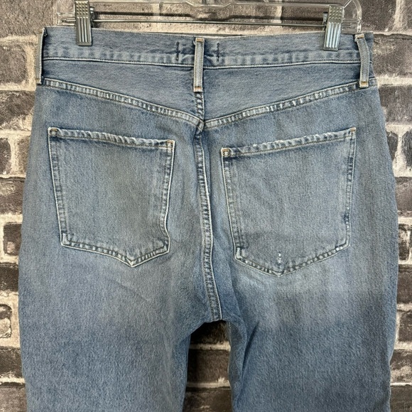 Agolde Riley High Rise Straight Crop jeans in Endeavor - Picture 8 of 9